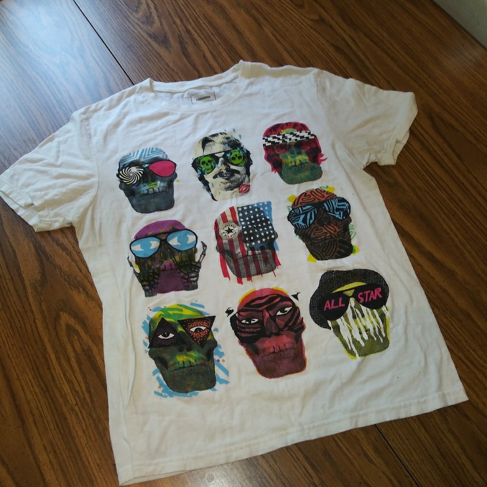 CONVERSE All Star Party Faces Graphic Tee